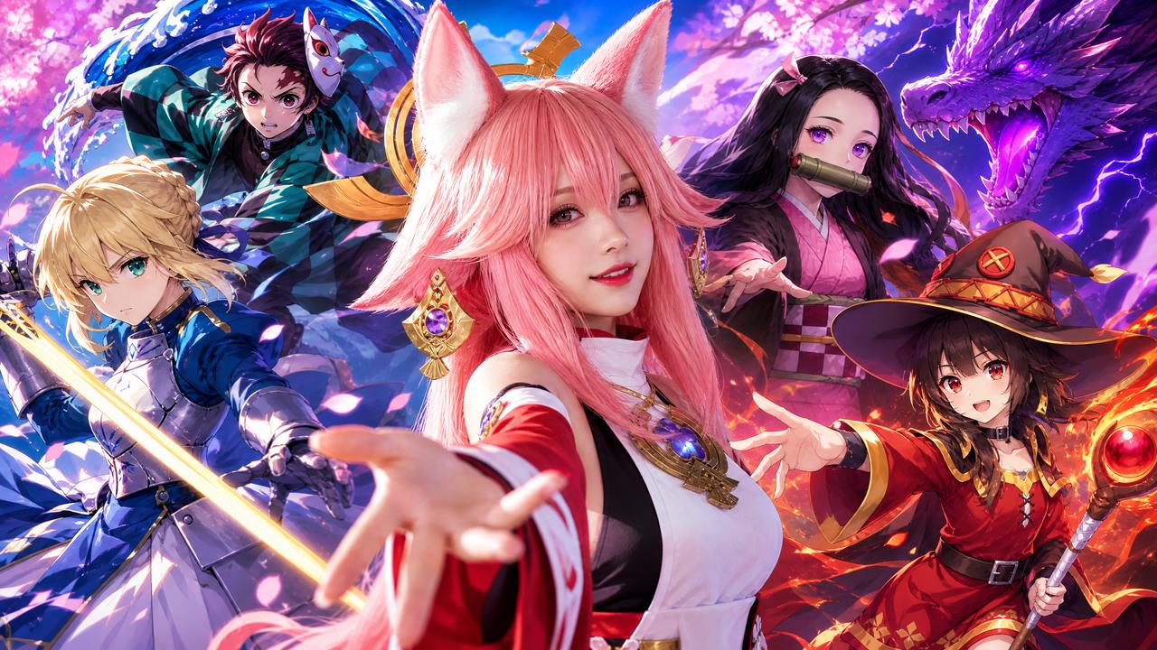 动漫cosplay视频展示 - 双飞视频